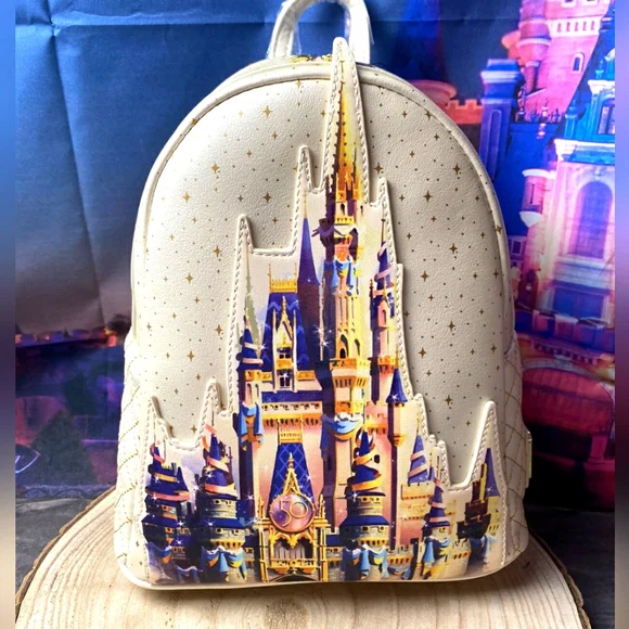 Loungefly wdw 50th anniversary mini backpack. EUC - Picture 1 of 2